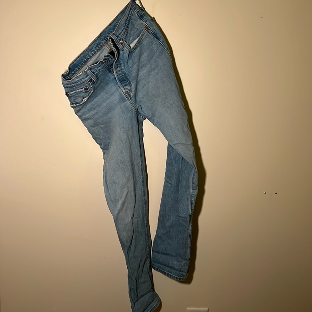 Levi 501 jeans. Worn a handful of times but still fit like new.